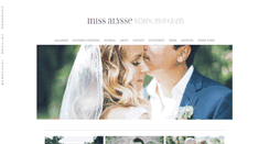 Desktop Screenshot of missalyssephoto.com